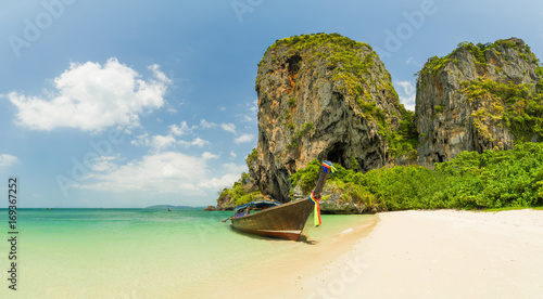 Ton Sai beach in Krabi Thailand