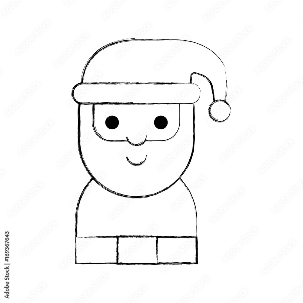 santa claus avatar character vector illustration design santa claus avatar character vector illustration design