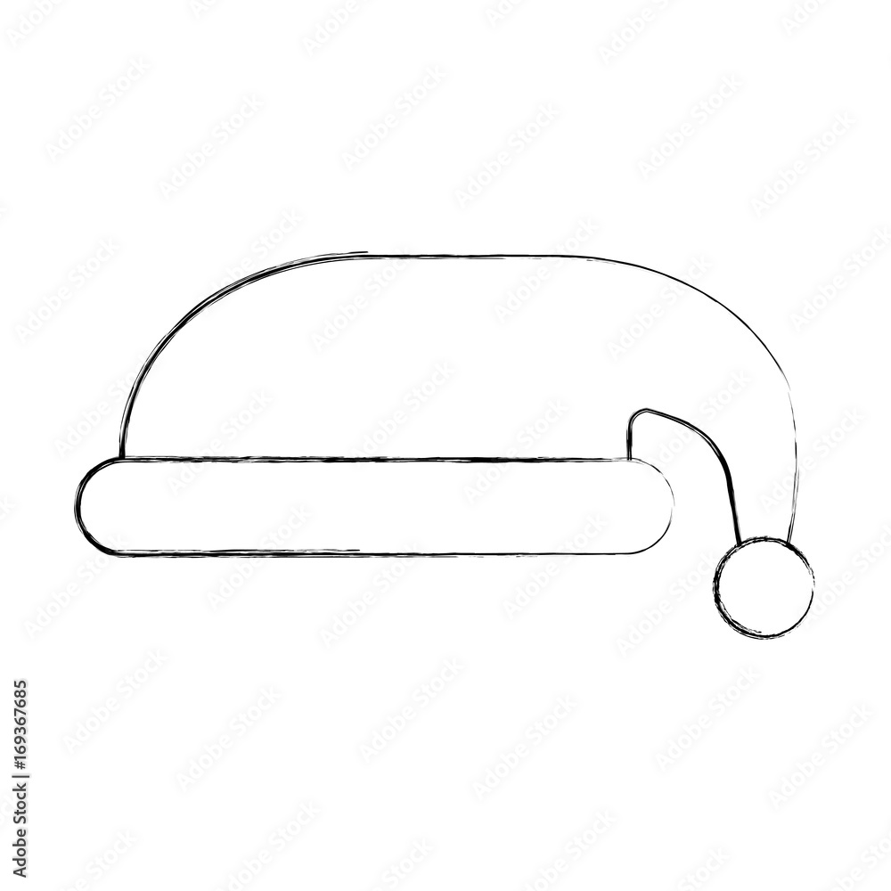 christmas hat isolated icon vector illustration design