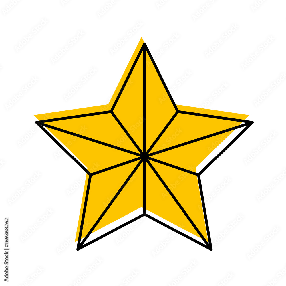 Fototapeta premium christmas star isolated icon vector illustration design
