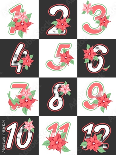 Advent calendar numbers