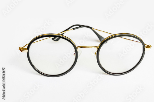 Reading eyeglasses fitting Progressive lens,Fashion glasses Isolated on white background