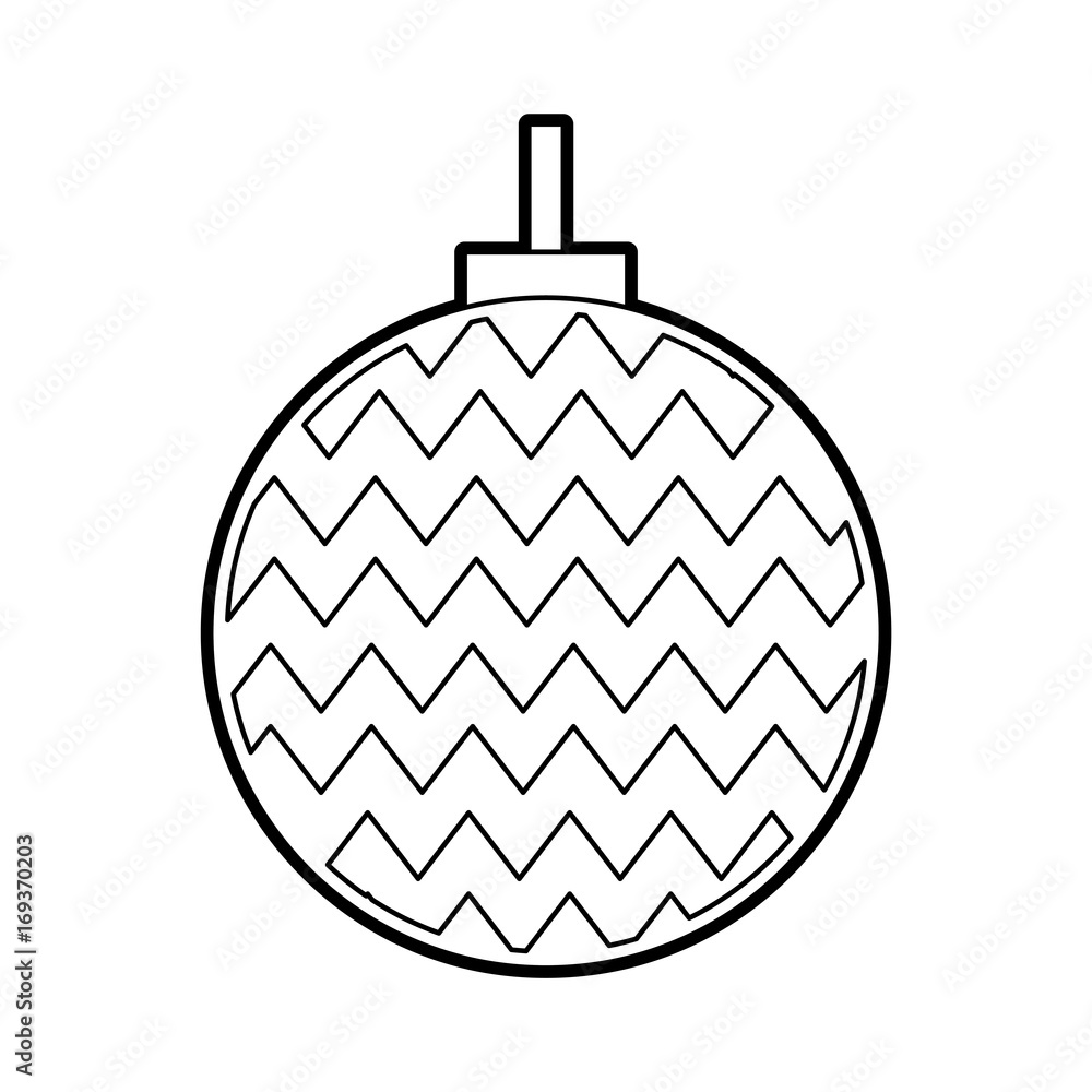 Fototapeta premium christmas ball isolated icon vector illustration design