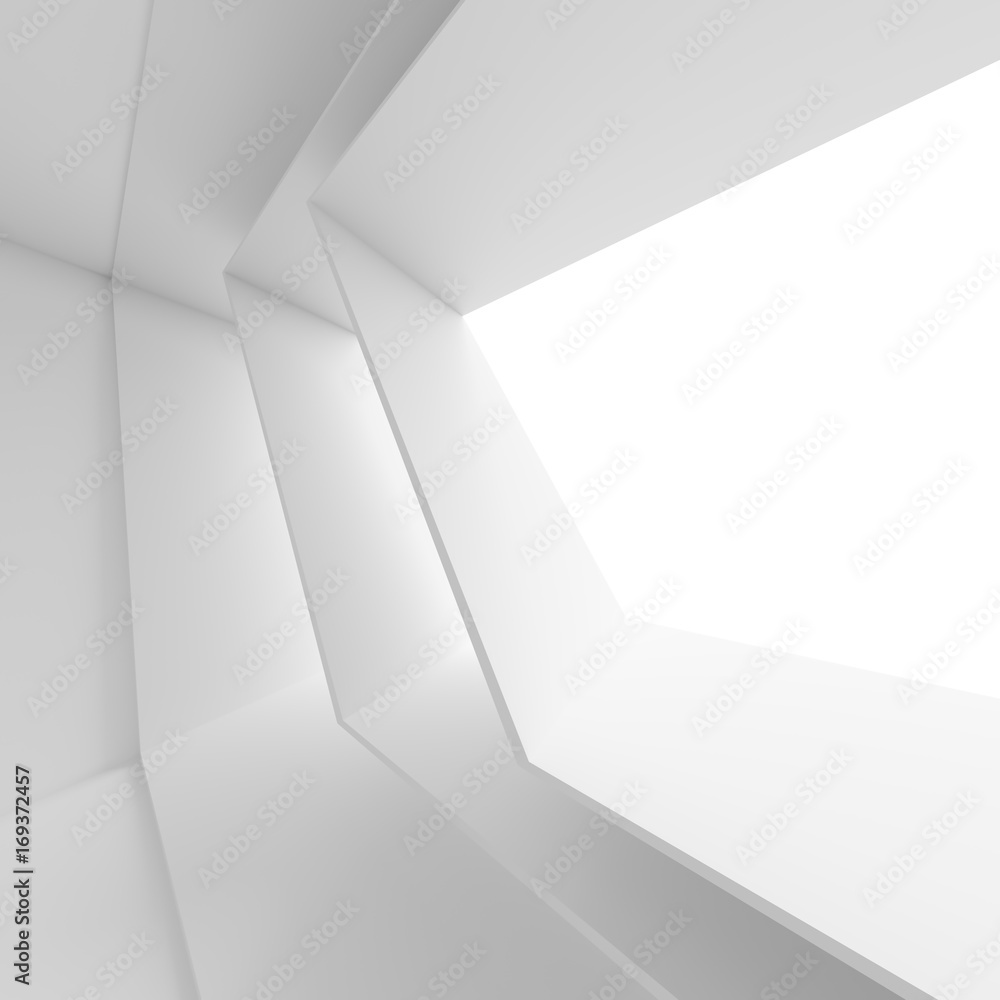 White Architecture Background. Abstract Minimal Frame Design White Architecture Background. Abstract Minimal Frame Design