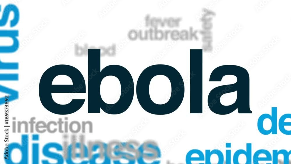 Ebola animated word cloud, text design animation. Ebola animated word cloud, text design animation.