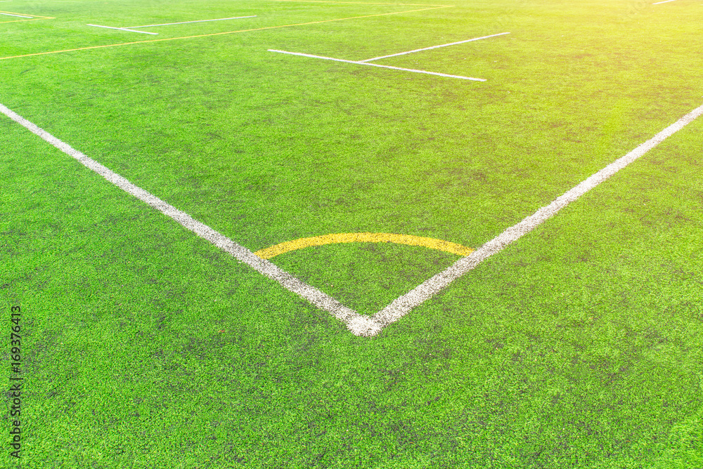 Obraz premium corner of a football court