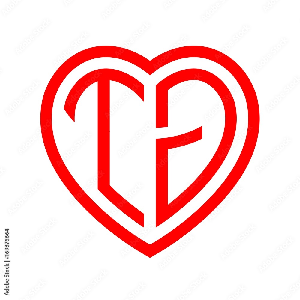 initial letters logo tg red monogram heart love shape initial letters logo tg red monogram heart love shape