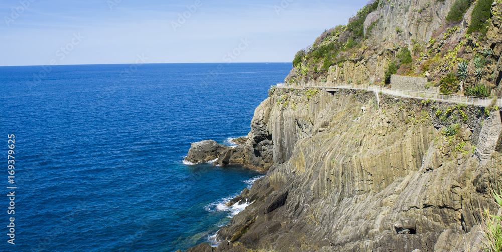 Lovers path or Via dell Amore in Cinque Terre, Italy