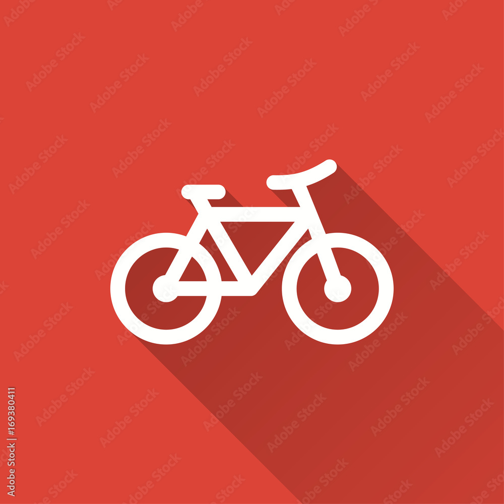 Fototapeta premium Bicycle - vector icon.