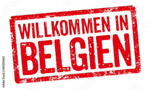 Roter Stempel - Willkommen in Belgien