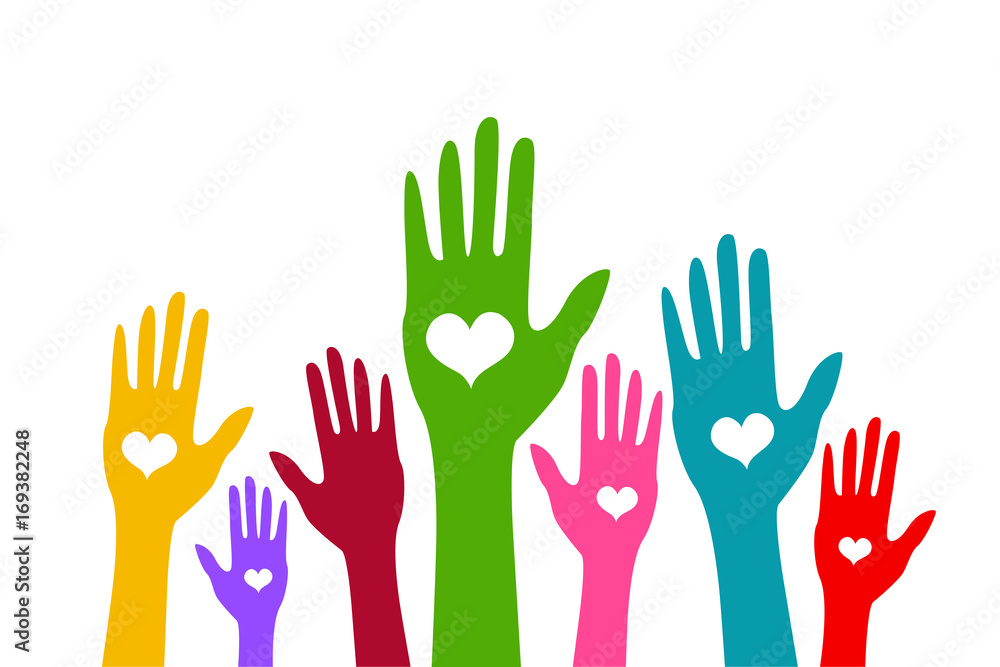 hands vector illustration on white background hands vector illustration on white background