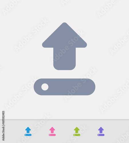 Drive Upload - Granite Icons. A professional, pixel-perfect icon designed on a 32x32 pixel grid and redesigned on a 16x16 pixel grid for very small sizes.