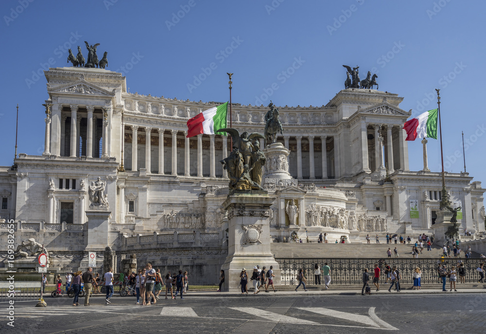 National Monument to Victor Emmanuel II built in honor of Victor