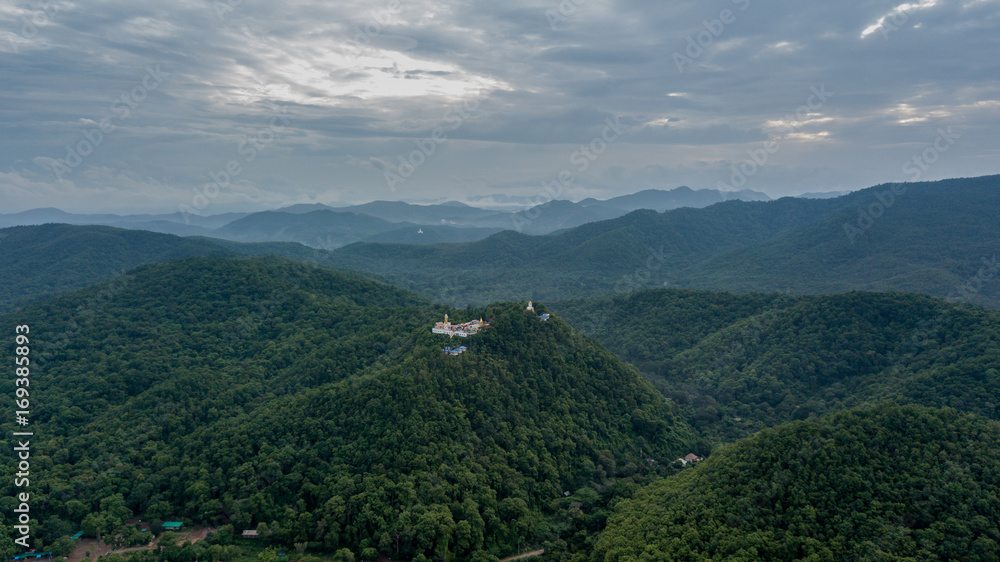 Temple on mountain Temple on mountain