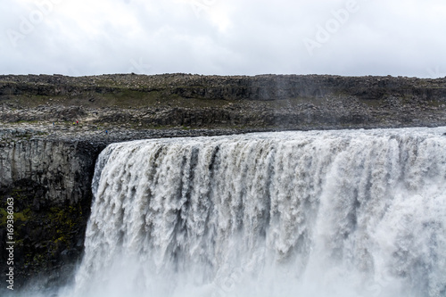 Spectacular Dettifoss waterfall in Iceland in summer