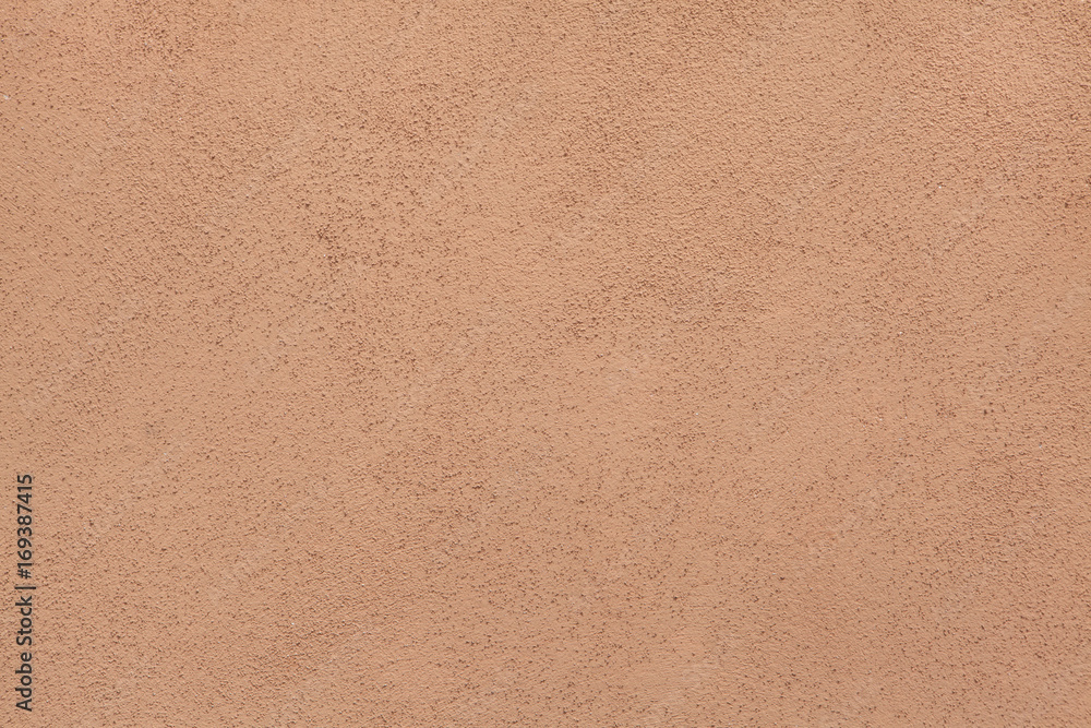 Obraz premium Brown painted stucco wall. Background texture
