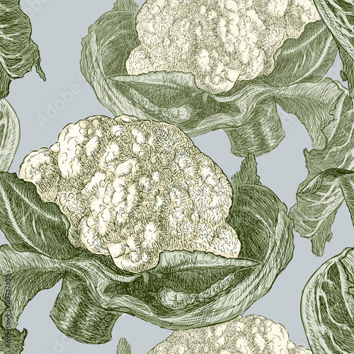 pattern of ripe cauliflower