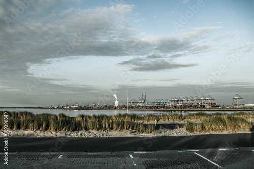 Container cranes Maasvlakte, port of Rotterdam