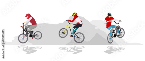 Mountain bike set.