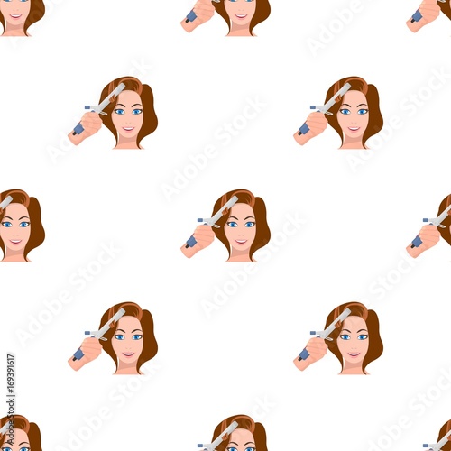 Hair curling in the hairdresser. Curling Hair single icon in cartoon style vector symbol stock illustration web.