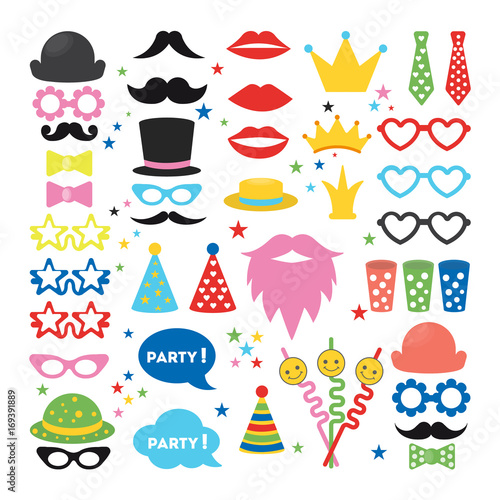 Party masks set.
