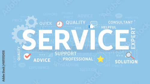 Service concept illustration.