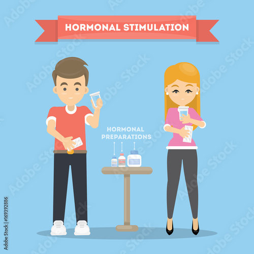 Stimulation of superovulation.
