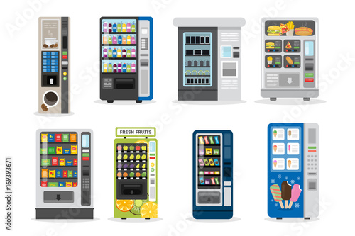 Vending machines set.