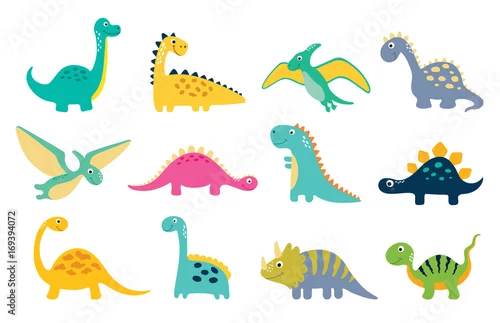 Fototapeta Ładna ilustracja dino