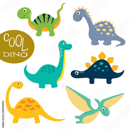 Cute dino illustration