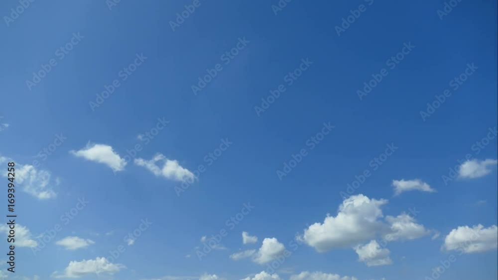 Time lapse white cloud moving on blue sky
Time lapse white cloud moving on blue sky
