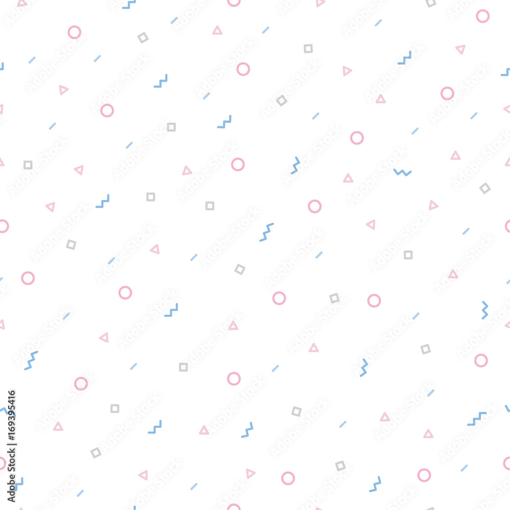 Seamless pattern with geometric elements Pattern hipster style Templates suitable for posters, postcards, fabric or wrapping paper Minimal pattern blue and pink Seamless pattern with geometric elements Pattern hipster style Templates suitable for posters, postcards, fabric or wrapping paper Minimal pattern blue and pink