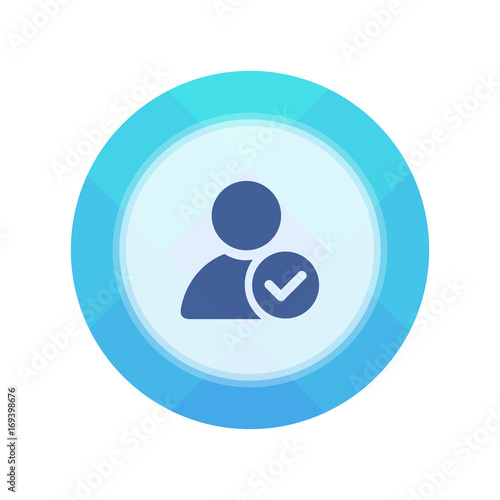 Paper Flat Cirlce Button