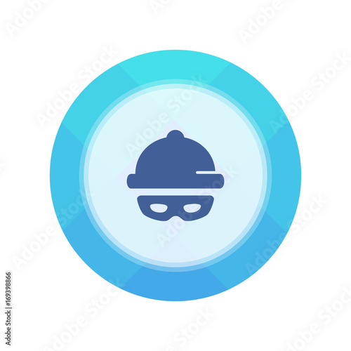 Paper Flat Cirlce Button