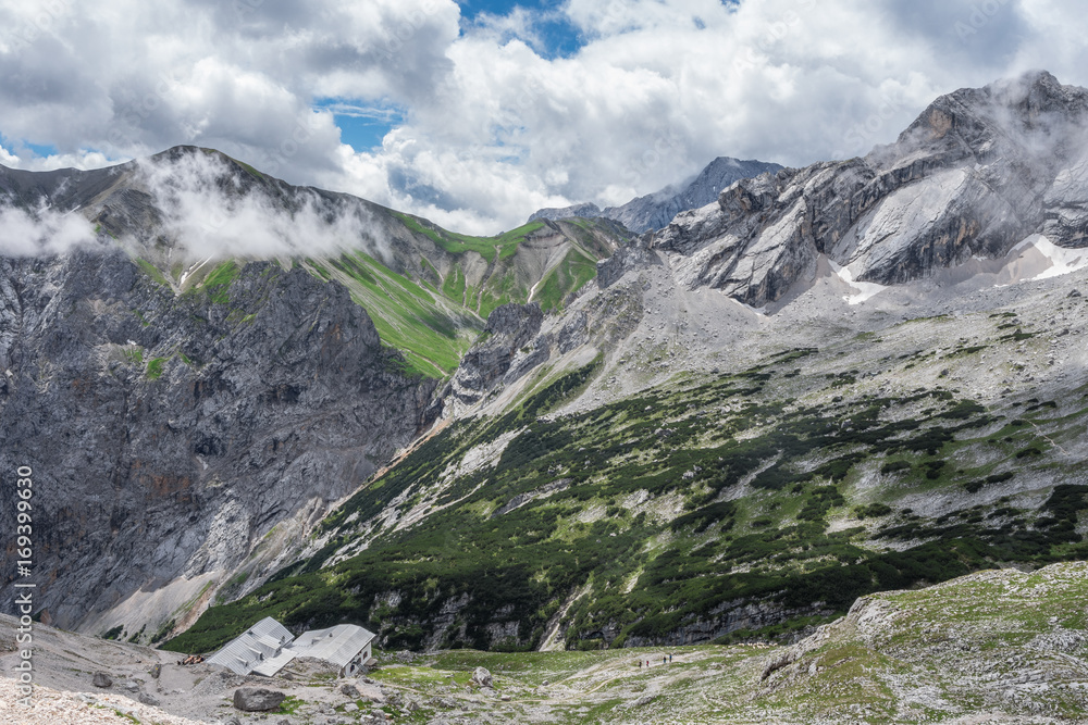 The mountains of Alps in Bavaria, Germany The mountains of Alps in Bavaria, Germany