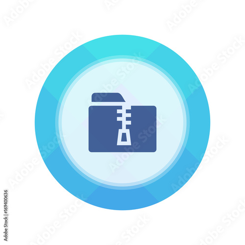 Paper Flat Cirlce Button