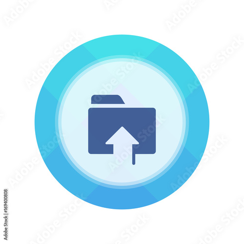 Paper Flat Cirlce Button