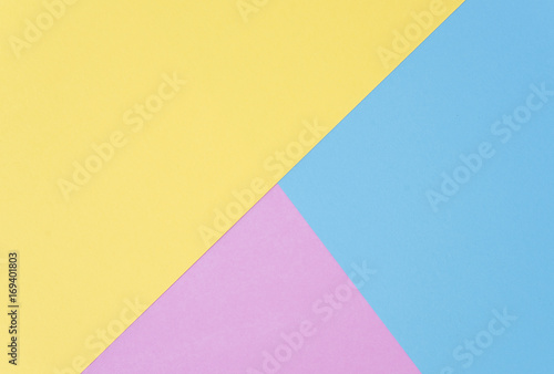 Flat lay, paper pastel colors for texture background.