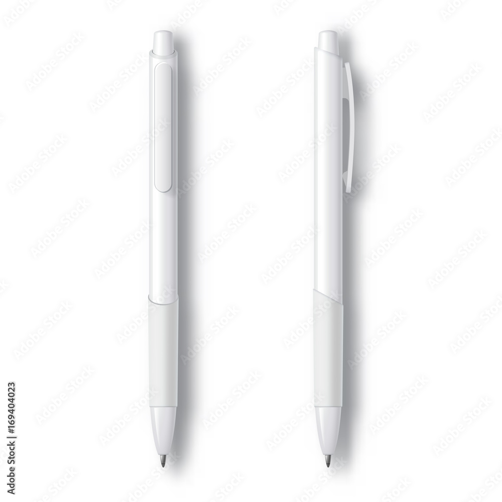 White Realistic Set Pen. White Realistic Set Pen.