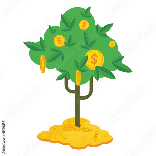 money tree on money