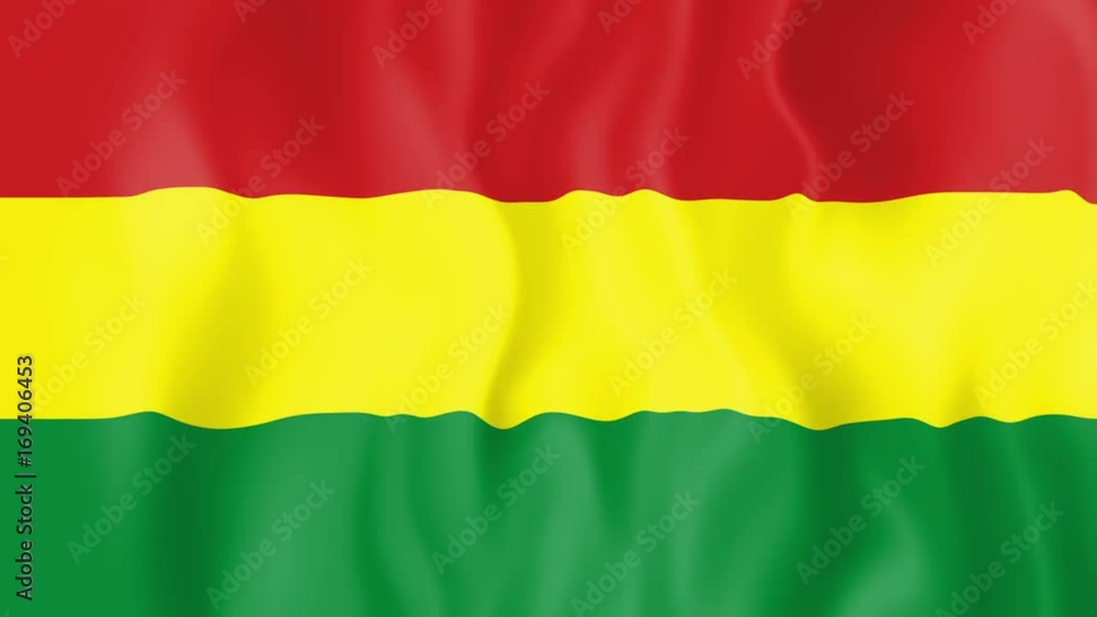 Animated flag of Bolivia in slow motion Animated flag of Bolivia in slow motion
