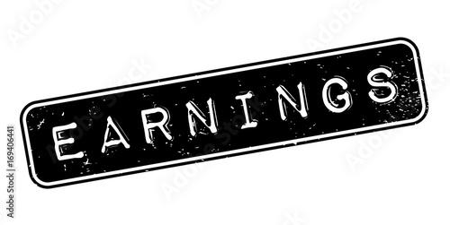 Earnings rubber stamp. Grunge design with dust scratches. Effects can be easily removed for a clean, crisp look. Color is easily changed.