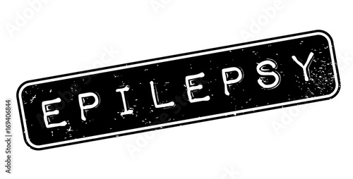 Epilepsy rubber stamp. Grunge design with dust scratches. Effects can be easily removed for a clean, crisp look. Color is easily changed.