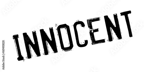 Innocent rubber stamp. Grunge design with dust scratches. Effects can be easily removed for a clean, crisp look. Color is easily changed.