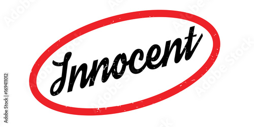 Innocent rubber stamp. Grunge design with dust scratches. Effects can be easily removed for a clean, crisp look. Color is easily changed.