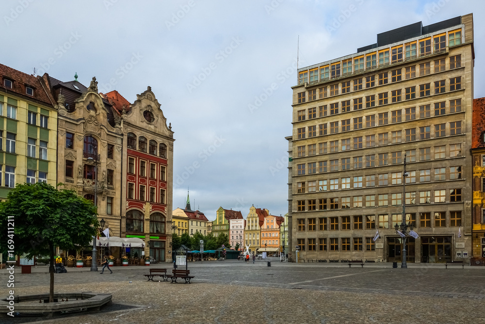 Main square in Wroclaw, Poland