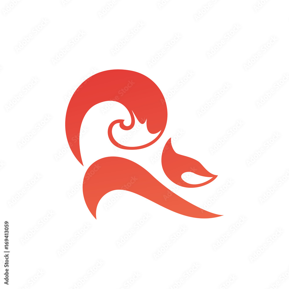 fox abstract logo fox abstract logo