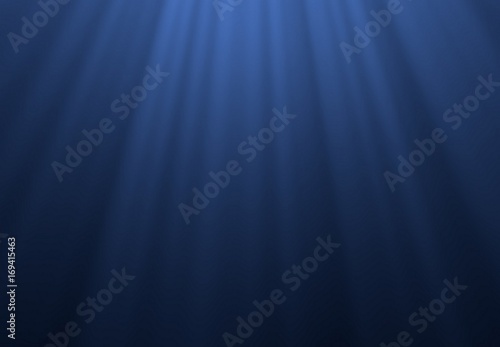 Blue underwater surface and ripples, natural scene in the Caribbean sea