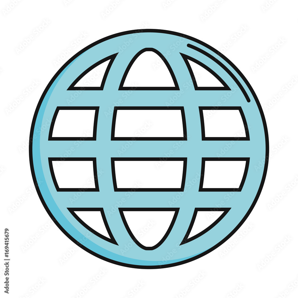 global sphere icon over white background vector illustration global sphere icon over white background vector illustration