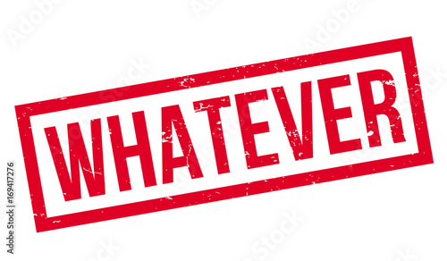 Whatever rubber stamp. Grunge design with dust scratches. Effects can be easily removed for a clean, crisp look. Color is easily changed.